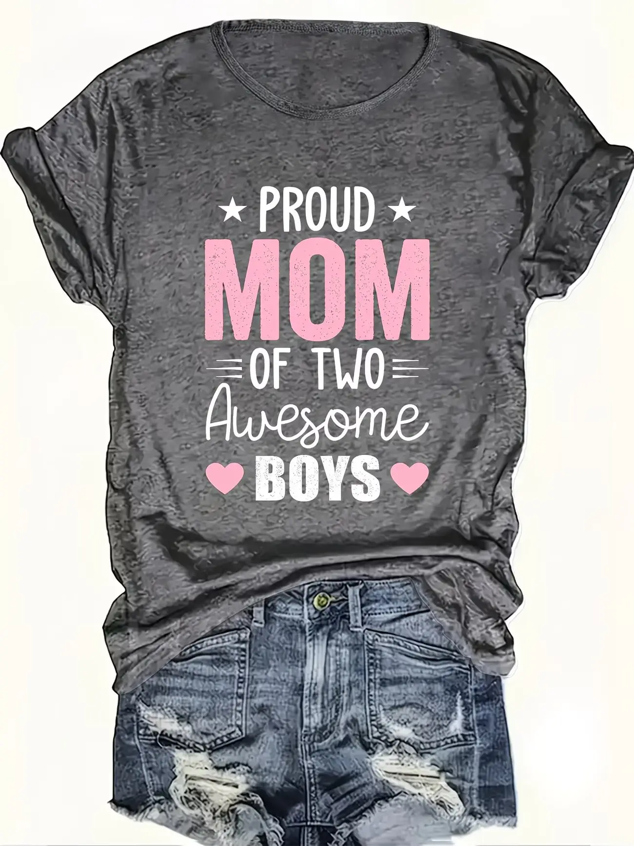 Plus size women's short sleeve T-shirt Proud Mom Of Two Awesome Boys soft and comfortable fabric summer outfits women's
Plus size women's short sleeve T-shirt Proud Mom Of Two Awesome Boys soft and comfortable fabric summer outfits women's