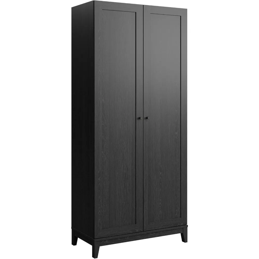 Yaletown 72" Tall Storage Cabinet with Wood Legs, Pantry Cabinet with 3 Adjustable Shelves, Bathroom, Kitchen and Home Organiza 
Yaletown 72" Tall Storage Cabinet with Wood Legs, Pantry Cabinet with 3 Adjustable Shelves, Bathroom, Kitchen and Home Organiza