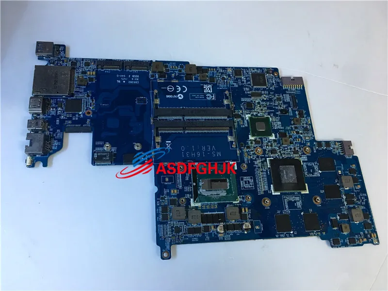 Original FOR MSI GS60 WS60 Series LAPTOP Motherboard WITH I7-4710HQ AND K2100M MS-16H31 MS-16H3 100% TESED OK
Original FOR MSI GS60 WS60 Series LAPTOP Motherboard WITH I7-4710HQ AND K2100M MS-16H31 MS-16H3 100% TESED OK