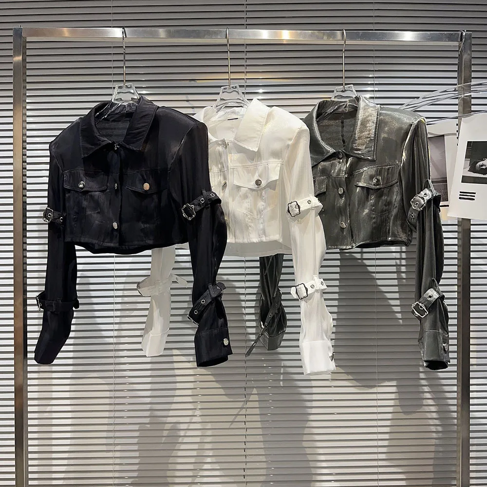 Spring Summer Mesh Jackets For Women Sexy Streetwear Black Short Coat Female 2025 Slim Turn-Down Collar Single Breasted Outwears
Spring Summer Mesh Jackets For Women Sexy Streetwear Black Short Coat Female 2025 Slim Turn-Down Collar Single Breasted Outwears