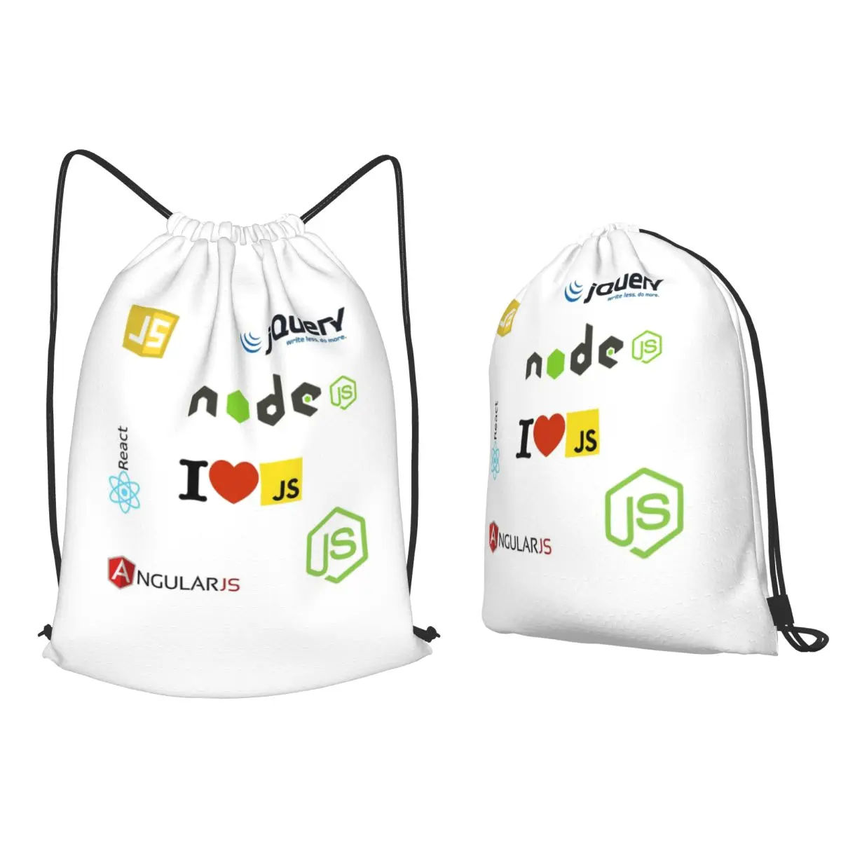Javascript Ecosystem Nodejs Jquery Backpacks Fashion Drawstring Bags Sports Bag Book Bags for Travel Students
Javascript Ecosystem Nodejs Jquery Backpacks Fashion Drawstring Bags Sports Bag Book Bags for Travel Students
