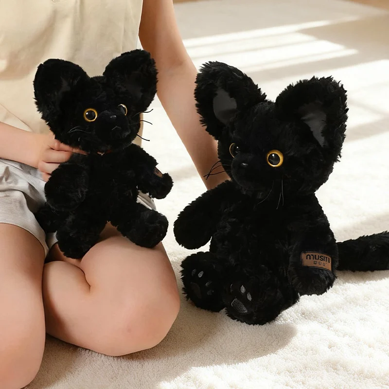 25/40cm Obsidian Cat Series Plush Doll Rare Pure Black Cat Plush Doll Soft Stuffed Animal Doll Boy Girl Festive Gift Kid Gift
25/40cm Obsidian Cat Series Plush Doll Rare Pure Black Cat Plush Doll Soft Stuffed Animal Doll Boy Girl Festive Gift Kid Gift