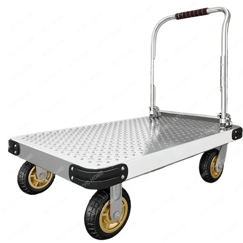 Steel plate trolley, truck, household flatbed, portable trailer, folding small trolley
Steel plate trolley, truck, household flatbed, portable trailer, folding small trolley