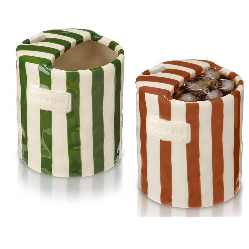 【ELECTRONIC-ACCESSORIES】 10Oz Coffee Mug 2Pcs With Sip Hole, Retro Hand Painted Striped Espresso Cup
【ELECTRONIC-ACCESSORIES】 10Oz Coffee Mug 2Pcs With Sip Hole, Retro Hand Painted Striped Espresso Cup