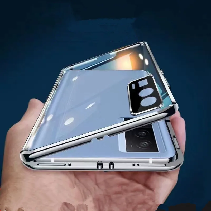 POCO F5 Metal Frame Double Sided Glass Magnetic Phone Case For POCO F5 Pro Camera Lens Cover
POCO F5 Metal Frame Double Sided Glass Magnetic Phone Case For POCO F5 Pro Camera Lens Cover