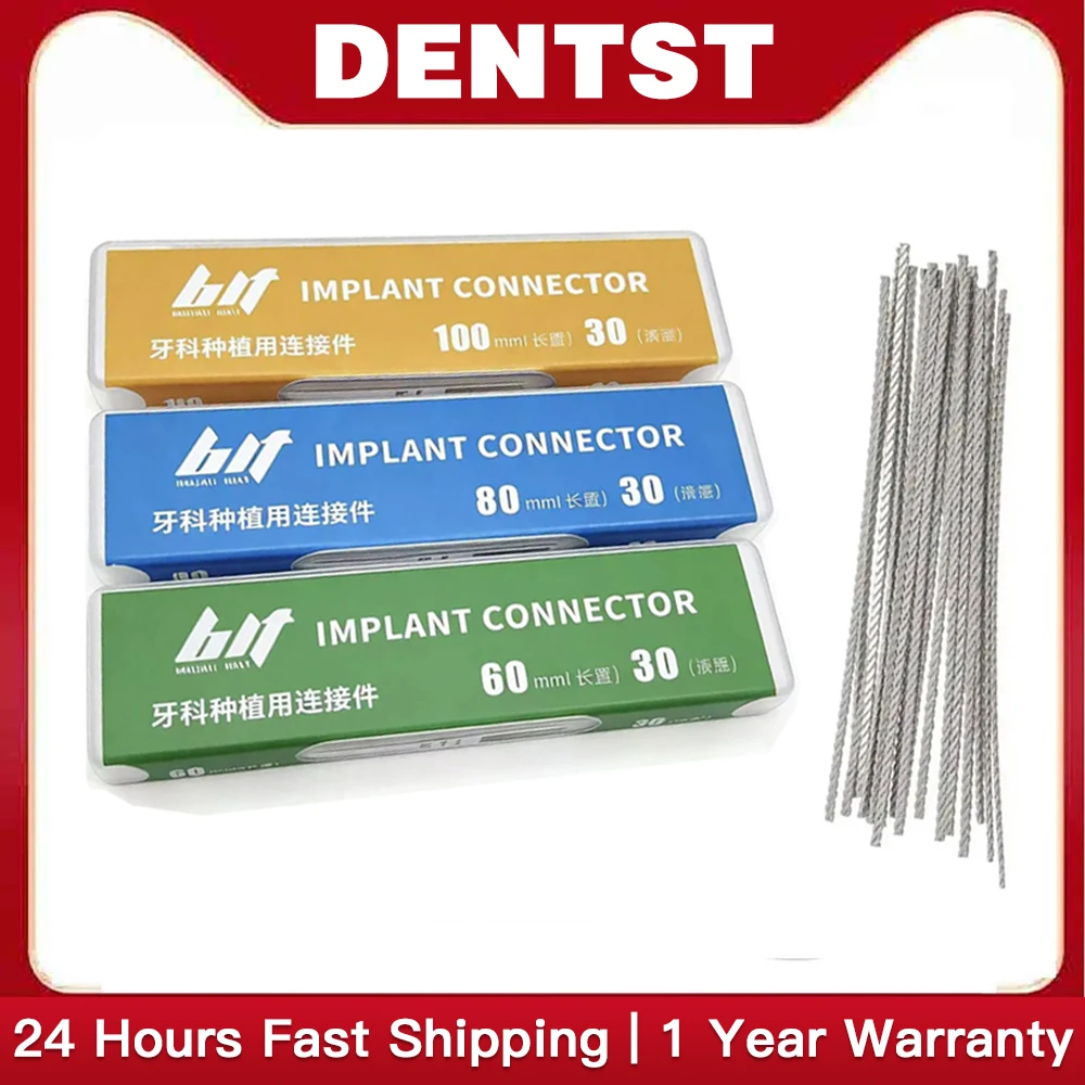 Dental Implant Overdenture Connector Flex 3 Three Strand Twist Titanium Strengthen Wire Bar Attachment 60mm 80mm 100mm
Dental Implant Overdenture Connector Flex 3 Three Strand Twist Titanium Strengthen Wire Bar Attachment 60mm 80mm 100mm