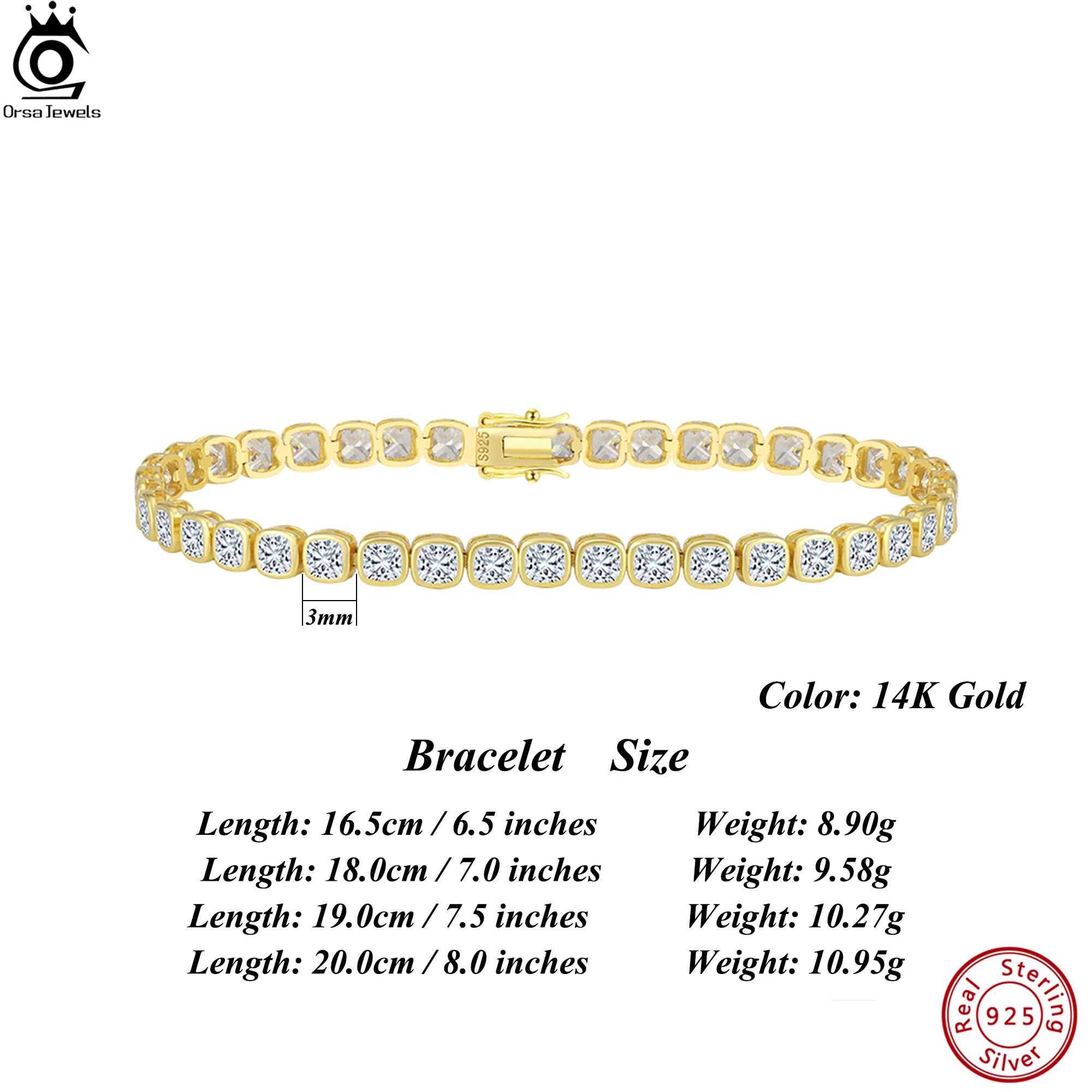 ORSA JEWELS Штабелируемый браслет из стерлингового серебра 925 пробы с кубическим цирконием, индивидуальный подарок для женщин на свадьбу и помолвку SB203
ORSA JEWELS Штабелируемый браслет из стерлингового серебра 925 пробы с кубическим цирконием, индивидуальный подарок для женщин на свадьбу и помолвку SB203