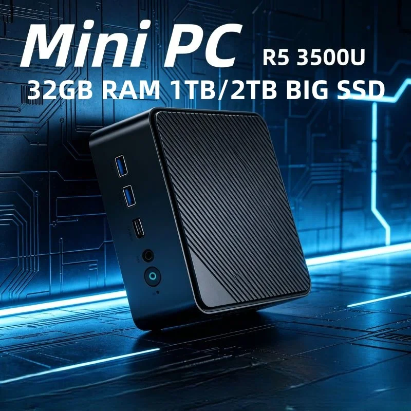 Hot LENO Tiny Portable Mini PC Preinstalled Full Operating System Ryzen 5 3500U 32GB DDR4 RAM 2TB M.2 SSD 4K HDMI Host
Hot LENO Tiny Portable Mini PC Preinstalled Full Operating System Ryzen 5 3500U 32GB DDR4 RAM 2TB M.2 SSD 4K HDMI Host
