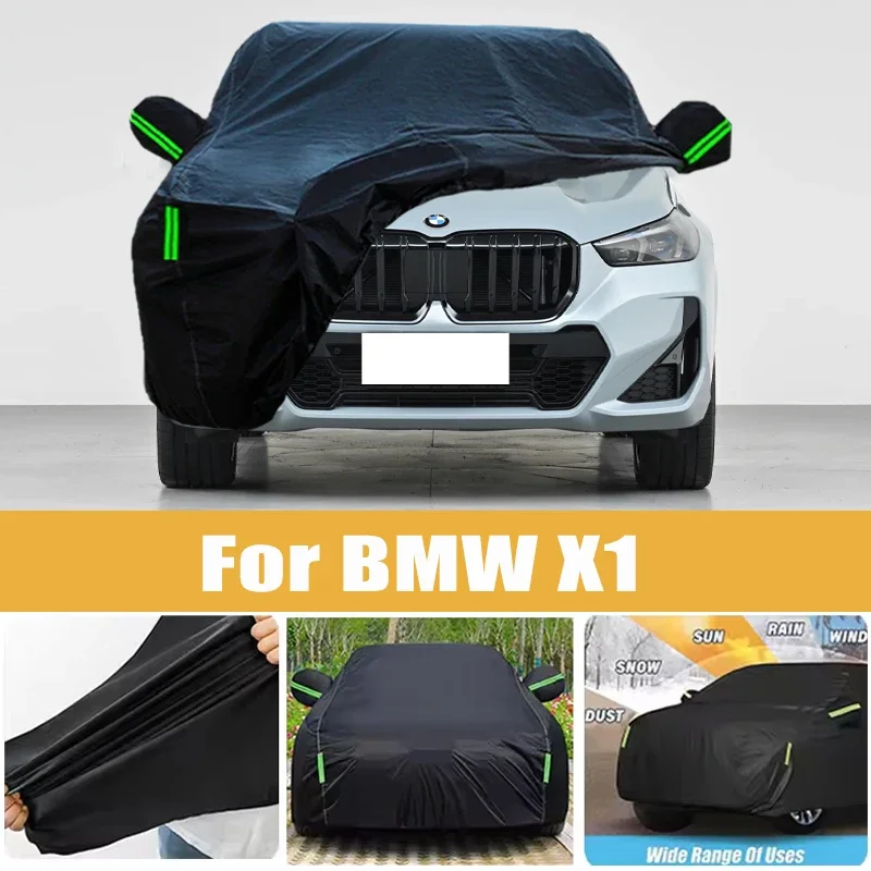For BMW X1 Full Car Cover Four Seasons Universal Outdoor Sun Anti UV Rain Snow Dust Protection Oxford Cloth Car Accessories
For BMW X1 Full Car Cover Four Seasons Universal Outdoor Sun Anti UV Rain Snow Dust Protection Oxford Cloth Car Accessories