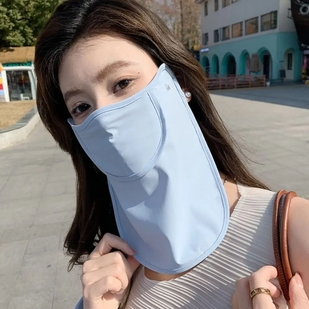 UV Protection Summer Sun Protection Set Solid Color Breathable Sunscreen Face Cover Neck Protection Dustproof Ice Silk Mask
UV Protection Summer Sun Protection Set Solid Color Breathable Sunscreen Face Cover Neck Protection Dustproof Ice Silk Mask