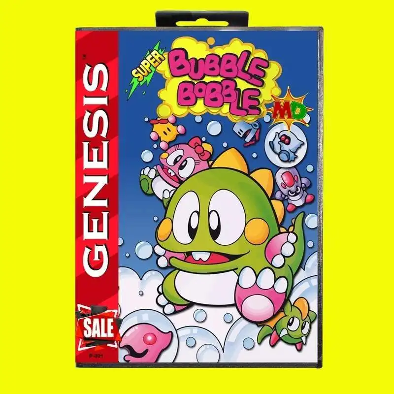 Super Bubble Bobble MD Game Card 16 Bit USA Cover for Sega Megadrive Genesis Video Game Console Cartridge
Super Bubble Bobble MD Game Card 16 Bit USA Cover for Sega Megadrive Genesis Video Game Console Cartridge