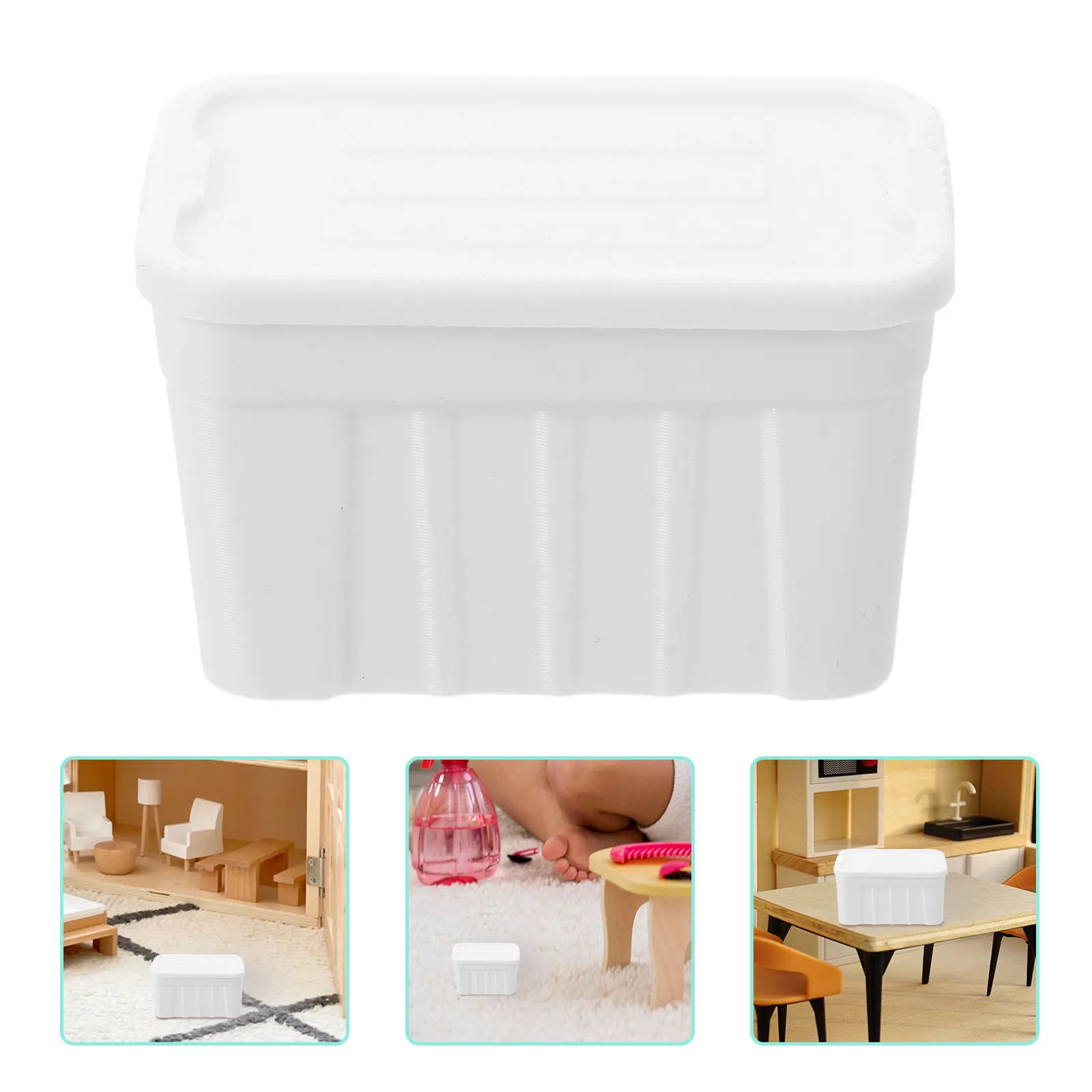 White 1:12 Scale Miniature Storage Boxes with Lids for Dollhouse Closet Kitchen Bedroom Scene Organization Miniature Decor
White 1:12 Scale Miniature Storage Boxes with Lids for Dollhouse Closet Kitchen Bedroom Scene Organization Miniature Decor