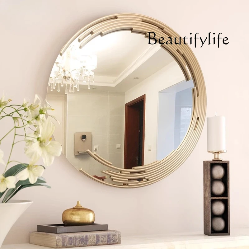 Nordic round bathroom bathroom mirror wall-mounted vanity mirror hotel lobby entrance decorative mirror
Nordic round bathroom bathroom mirror wall-mounted vanity mirror hotel lobby entrance decorative mirror