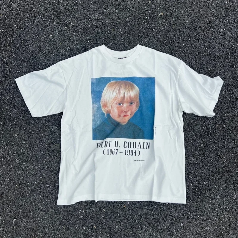 SAINT OF MICHAEL KURT COBAIN Streetwear Printed Vintage Loose Oversized Clothing Tops Casual Tee 100%Cotton T Shirt Men
SAINT OF MICHAEL KURT COBAIN Streetwear Printed Vintage Loose Oversized Clothing Tops Casual Tee 100%Cotton T Shirt Men