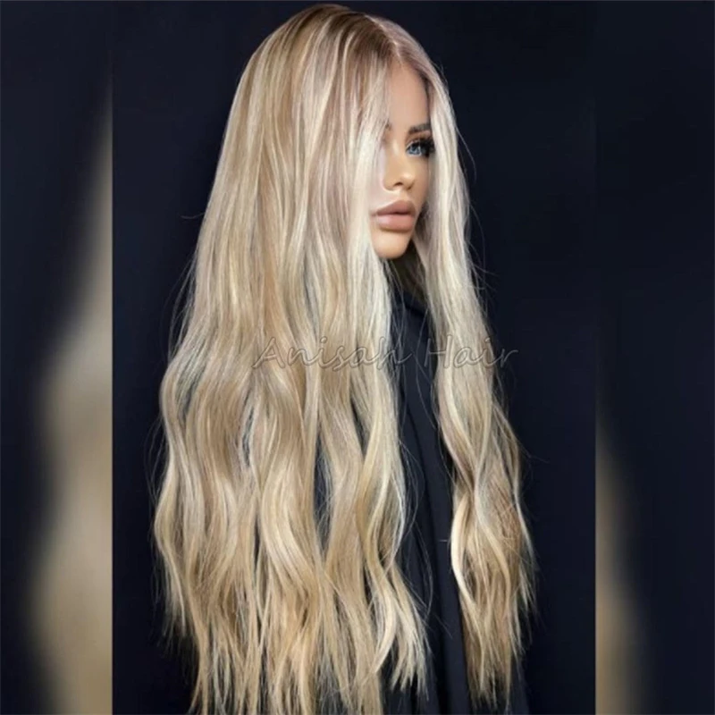 Glueless Ombre Golden Blonde Synthetic HD Lace Front Wig for White Black Women Heat Resistant Fiber 30 Inch Soft Long Wave Wig
Glueless Ombre Golden Blonde Synthetic HD Lace Front Wig for White Black Women Heat Resistant Fiber 30 Inch Soft Long Wave Wig