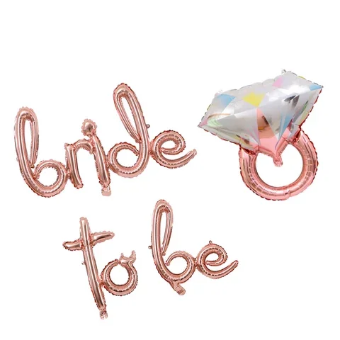 Bride to be Script Ring Rose Gold Balloons Wedding Bridal Shower Just Married Foil Balloons Hen Bachelorette Party Decorations
Bride to be Script Ring Rose Gold Balloons Wedding Bridal Shower Just Married Foil Balloons Hen Bachelorette Party Decorations