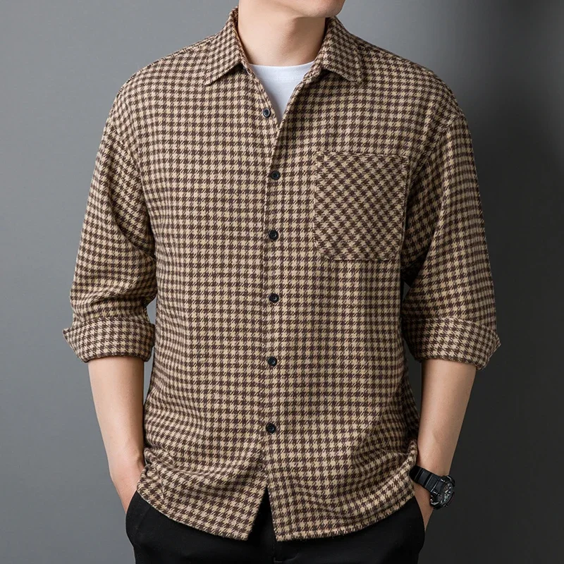 Men's New Long Sleeved Shirt Spring and Autumn Trend Fashion Loose Casual High End Shirt Coat
Men's New Long Sleeved Shirt Spring and Autumn Trend Fashion Loose Casual High End Shirt Coat