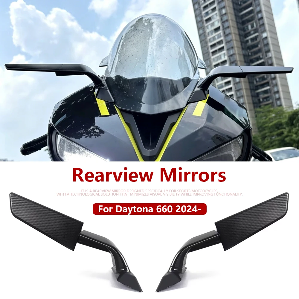 For Daytona 660 Daytona660 2024 2025 2026 New CNC Aluminum Motorcycle Rearview Side Mirrors Wind Wing Adjustable Rotating Kit
For Daytona 660 Daytona660 2024 2025 2026 New CNC Aluminum Motorcycle Rearview Side Mirrors Wind Wing Adjustable Rotating Kit