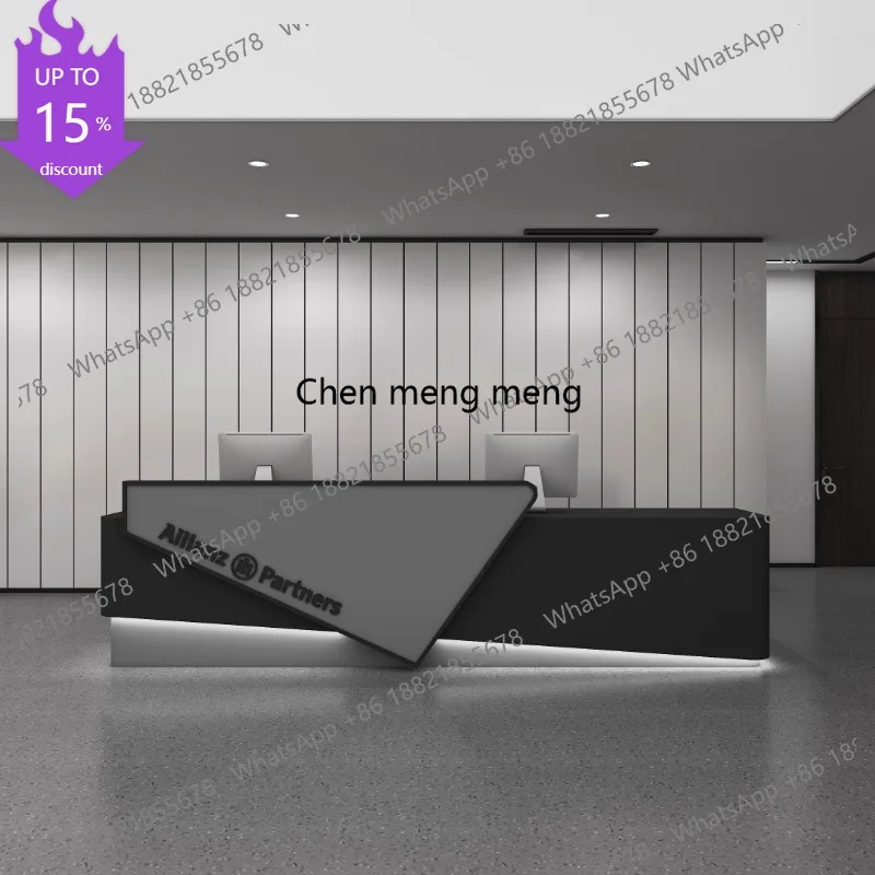 EE182 Counter Beauty Salon Reception Desks Register Elegant Business Welcome Reception Desks Light Luxury Modern Scrivania Furni
EE182 Counter Beauty Salon Reception Desks Register Elegant Business Welcome Reception Desks Light Luxury Modern Scrivania Furni