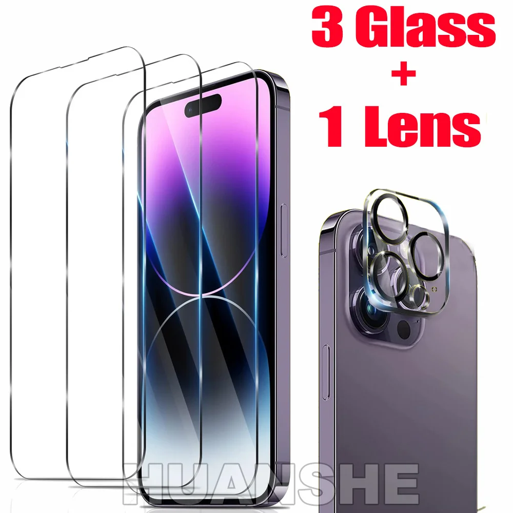 HD Tempered Glass Screen Protector with Camera Lens Film for iPhone 17 16 16 Plus 15 15 Pro 14 13 13 Mini 12 11 Pro Max
HD Tempered Glass Screen Protector with Camera Lens Film for iPhone 17 16 16 Plus 15 15 Pro 14 13 13 Mini 12 11 Pro Max