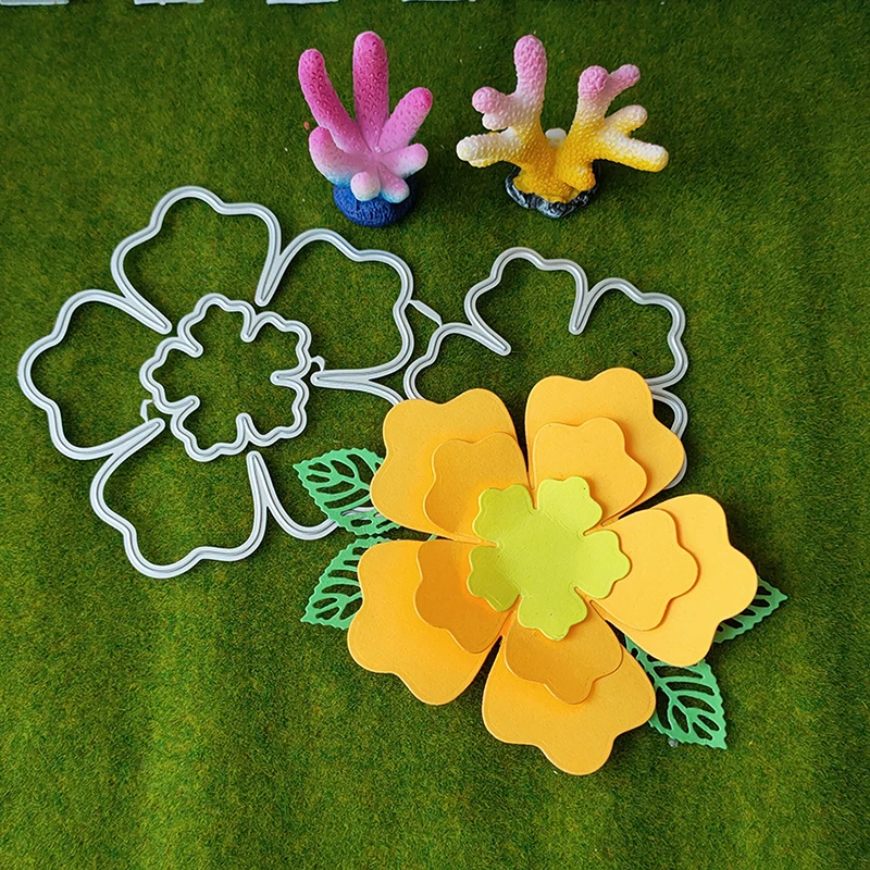 New 3piece Flower Metal Cutting Dies Cutter Stencils Scrapbooking Decorative Embossing Photo Album Decor Card Making DIY Crafts
New 3piece Flower Metal Cutting Dies Cutter Stencils Scrapbooking Decorative Embossing Photo Album Decor Card Making DIY Crafts