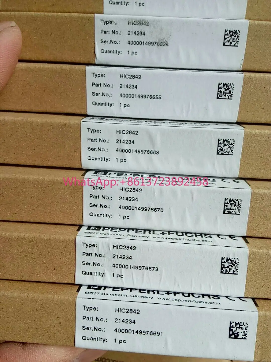 Original imported Pepperl + Fuchs safety barrier HIC2842 order number 214234
Original imported Pepperl + Fuchs safety barrier HIC2842 order number 214234