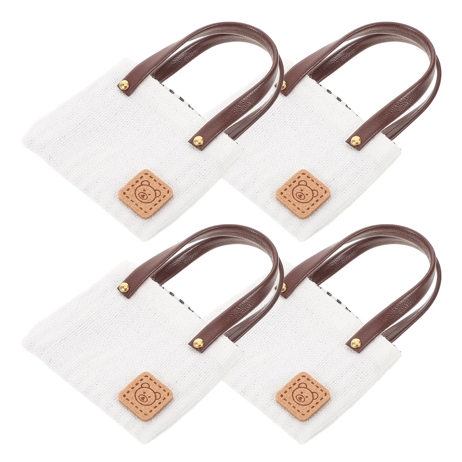 4Pcs Tiny Handheld Bag Models 1:12 Size Decorative Tote for Mini House Setup Roleplay Photography Prop Collection Accessory Set
4Pcs Tiny Handheld Bag Models 1:12 Size Decorative Tote for Mini House Setup Roleplay Photography Prop Collection Accessory Set