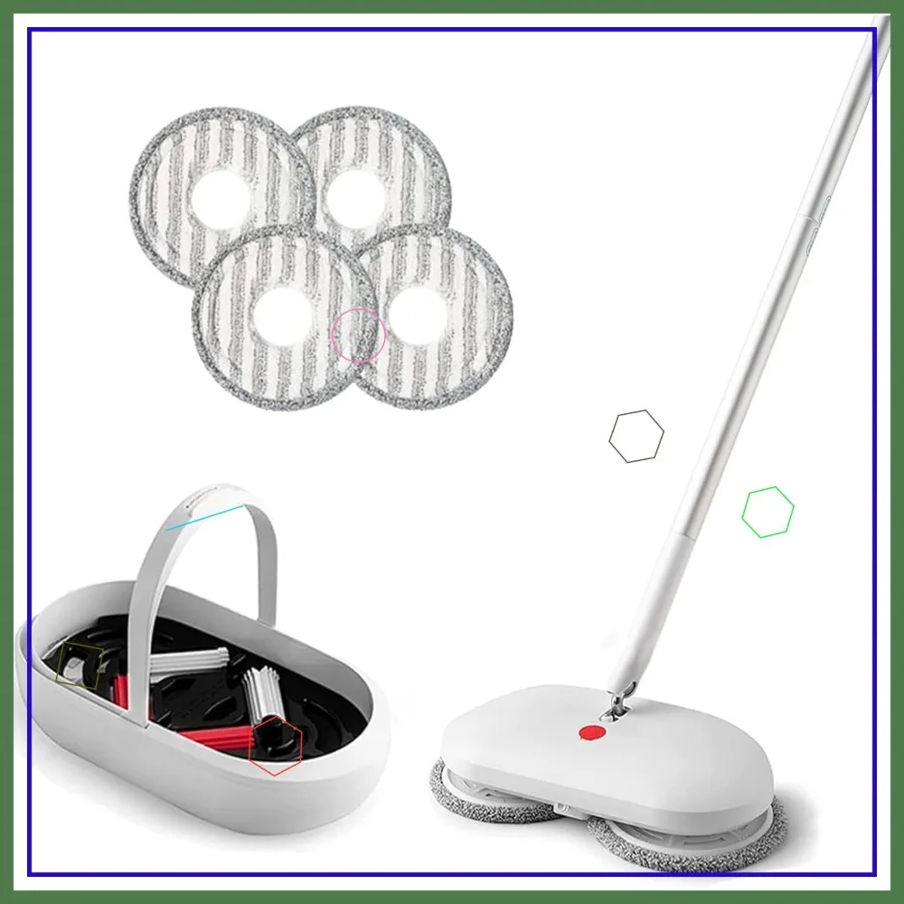 Cordless Electric Spin Mop with 4 Pads, Auto Bucket & Sprayer, Lightweight Rechargeable for Wooden Marble Tile Hardwood Floors
Cordless Electric Spin Mop with 4 Pads, Auto Bucket & Sprayer, Lightweight Rechargeable for Wooden Marble Tile Hardwood Floors