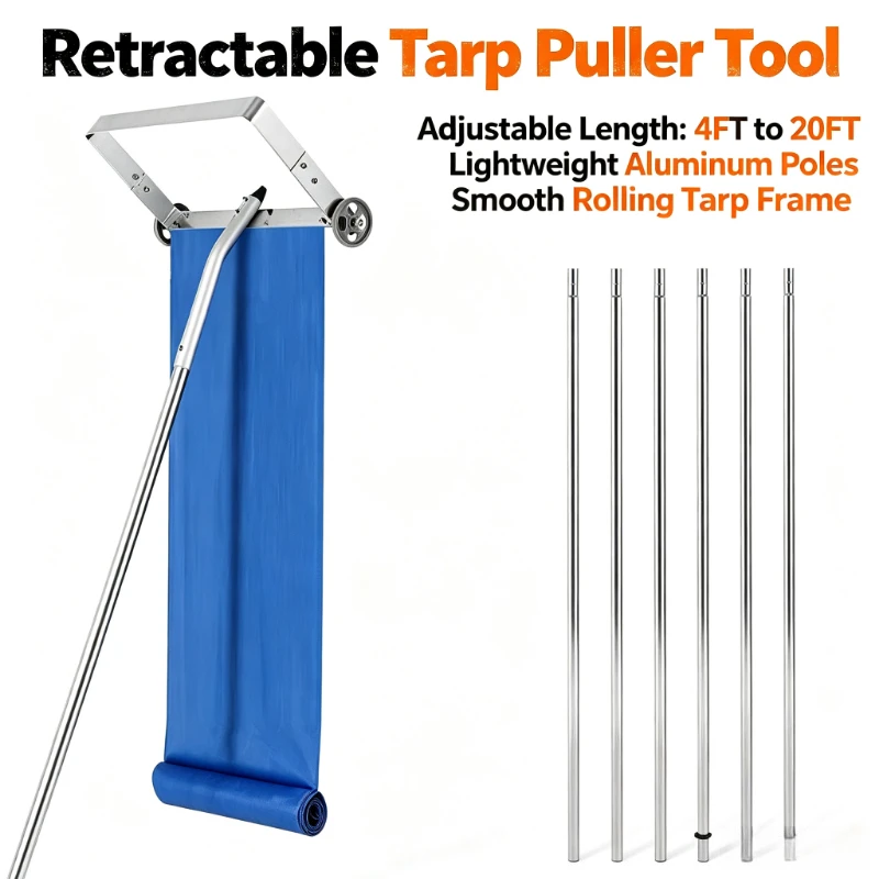 Heavy Duty Detachable Aluminum Snow Rake 2.9/4.5/6.1m Oxford PE PVC Fabric Roof Snow Cleaning Tool
Heavy Duty Detachable Aluminum Snow Rake 2.9/4.5/6.1m Oxford PE PVC Fabric Roof Snow Cleaning Tool