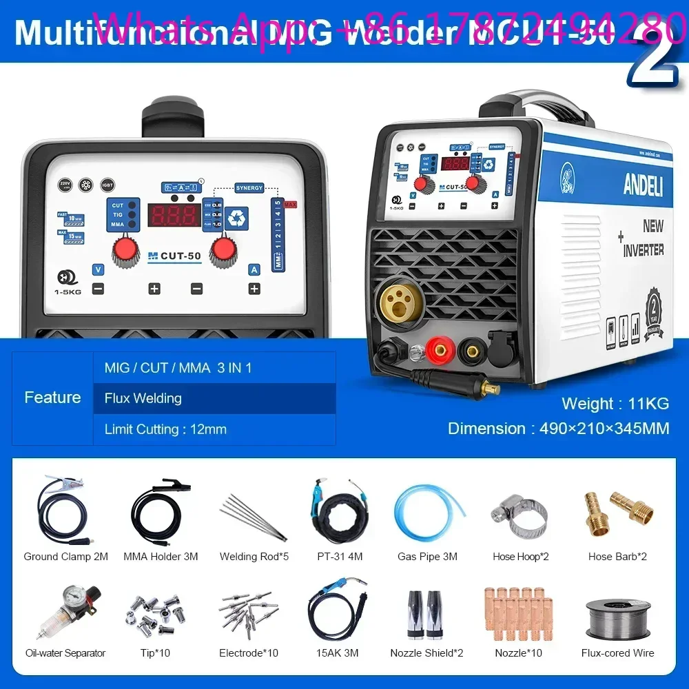 Multi-Function Welding Machine MIG CUT ARC MMA 3 In 1 Welder Semi-Automatic Mig/plasma Cutting/stick M CUT-50 Cutter 220V
Multi-Function Welding Machine MIG CUT ARC MMA 3 In 1 Welder Semi-Automatic Mig/plasma Cutting/stick M CUT-50 Cutter 220V