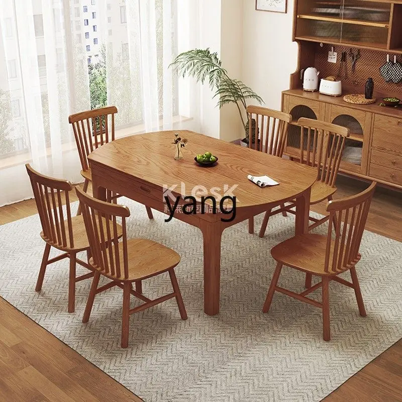 LMM Modern Simple Solid Wood Dining Table Chair Ash Wood Round Table Retractable
LMM Modern Simple Solid Wood Dining Table Chair Ash Wood Round Table Retractable