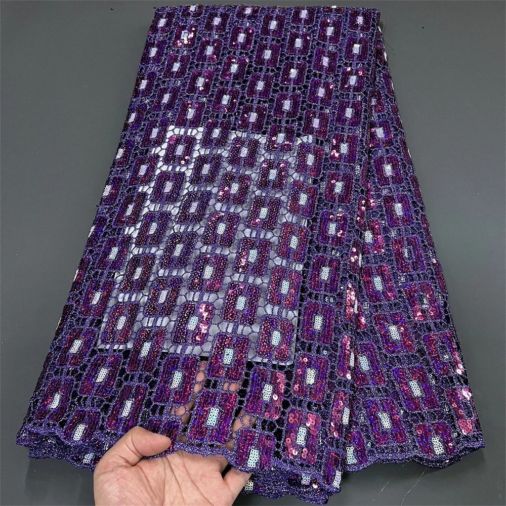2024High Quality African Nigerian Lace Fabric Embroidery Tulle Pure Wedding Party Dress Water Soluble Fabric With Sequins 5yards
2024High Quality African Nigerian Lace Fabric Embroidery Tulle Pure Wedding Party Dress Water Soluble Fabric With Sequins 5yards