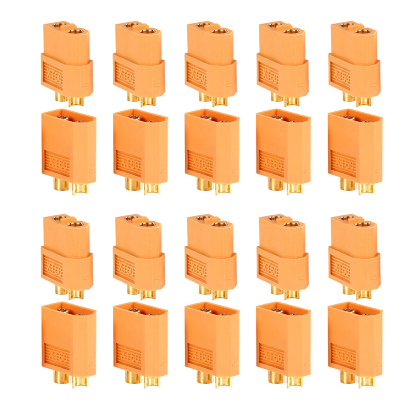 10 Pairs XT60 XT-60 Male Female Bullet Connectors Plugs T Plug For RC Drone Multirotor FPV Racing Battery Accessories
10 Pairs XT60 XT-60 Male Female Bullet Connectors Plugs T Plug For RC Drone Multirotor FPV Racing Battery Accessories