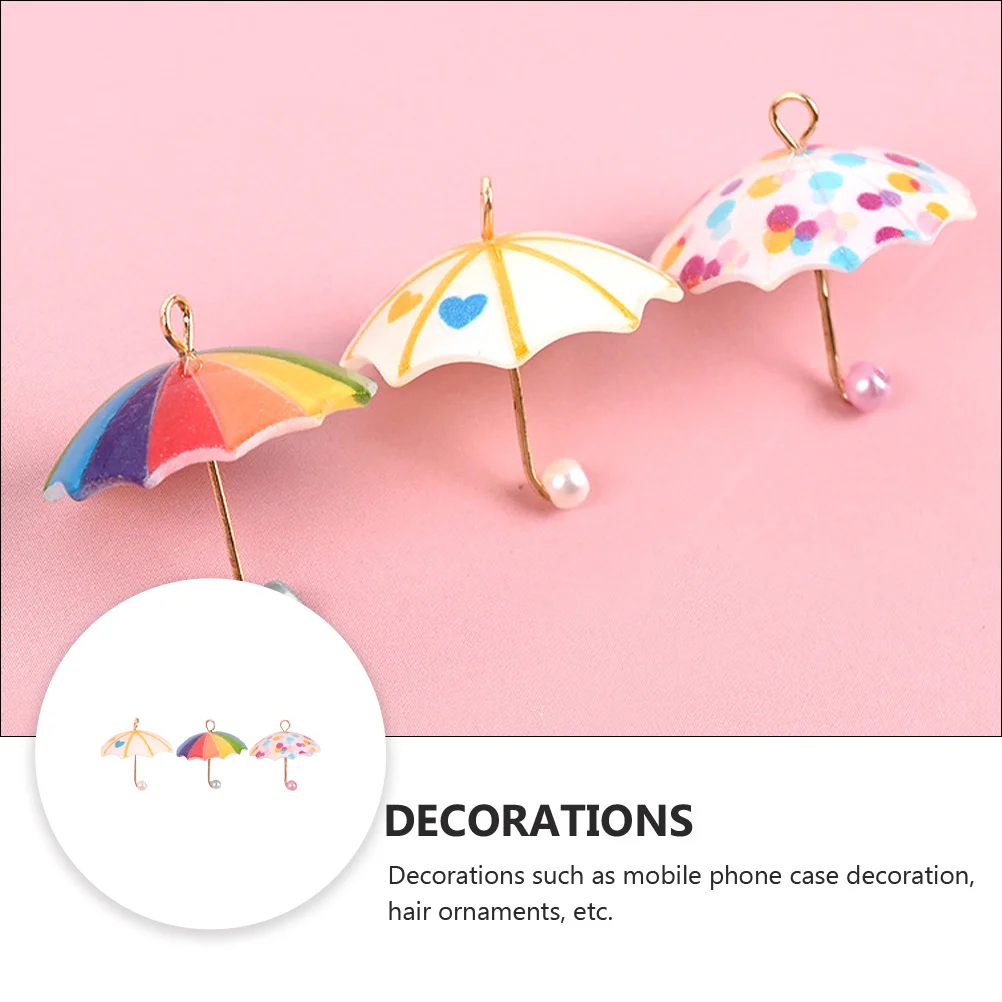 6pcs Miniature Simulation Umbrellas DIY Decor Phone Case Accessories Resin Material Handmade Crafts Charm Necklace Earrings
6pcs Miniature Simulation Umbrellas DIY Decor Phone Case Accessories Resin Material Handmade Crafts Charm Necklace Earrings