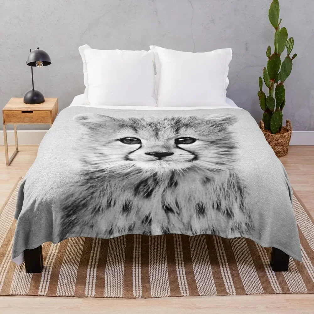 Baby Cheetah - Black & White Throw Blanket Flannels Blankets Sofas Of Decoration Thermal christmas gifts Blankets
Baby Cheetah - Black & White Throw Blanket Flannels Blankets Sofas Of Decoration Thermal christmas gifts Blankets