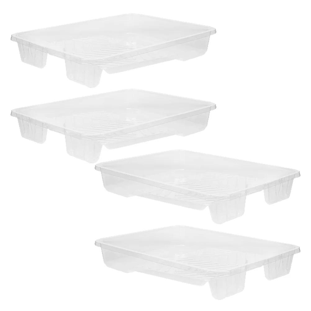 4Pcs Plastic Paint Tray Convenient Single Use Painting Tool for Walls Furniture Smooth Paint Application Painting Project
4Pcs Plastic Paint Tray Convenient Single Use Painting Tool for Walls Furniture Smooth Paint Application Painting Project