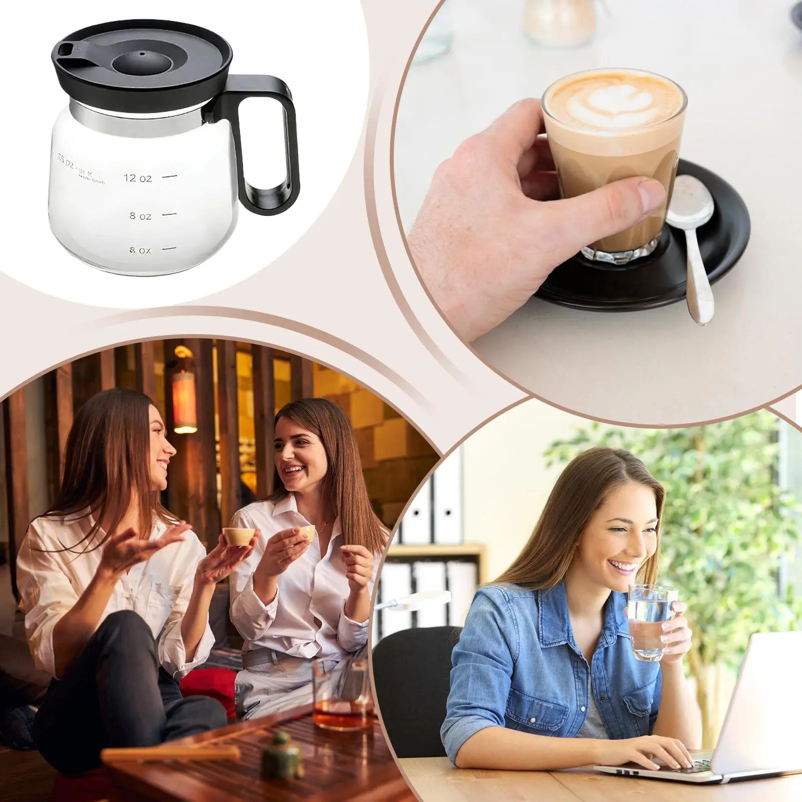 Coffee Maker Mug Glass Mug Dishwasher Safe 16 Oz With Handle & Lid Heat-Resistant Portable Bottle For Desk Car Tea Outdoor
Coffee Maker Mug Glass Mug Dishwasher Safe 16 Oz With Handle & Lid Heat-Resistant Portable Bottle For Desk Car Tea Outdoor