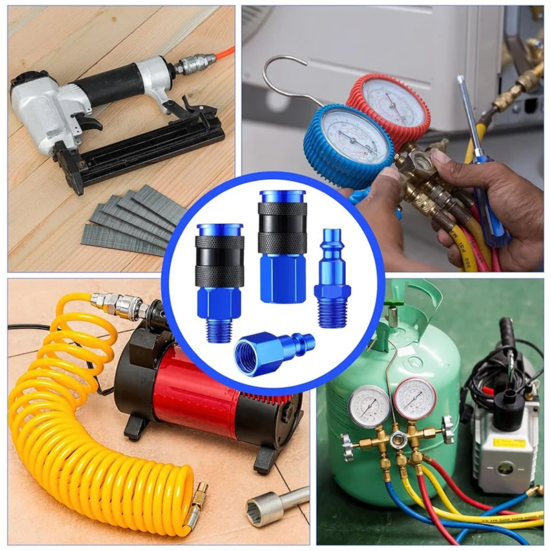 A80X-35 Pieces Air Hose Fittings 1/4Inch NPT Aluminum Air Coupler And Plug Kit Air Tool Fittings Heavy Duty Air Fittings
A80X-35 Pieces Air Hose Fittings 1/4Inch NPT Aluminum Air Coupler And Plug Kit Air Tool Fittings Heavy Duty Air Fittings