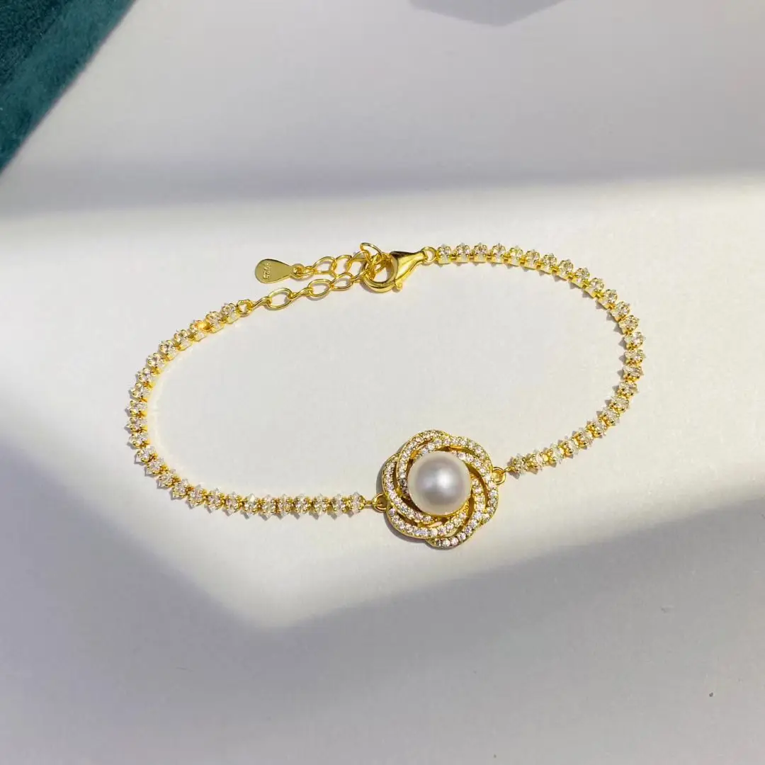 Основа для браслета из стерлингового серебра S925, основание-держатель для жемчуга, камней и бусин 8-9 мм
Основа для браслета из стерлингового серебра S925, основание-держатель для жемчуга, камней и бусин 8-9 мм