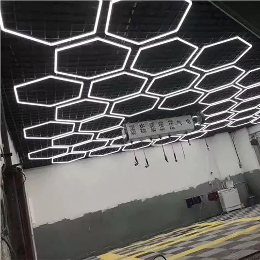 DIY Manufactory High Effective Various Shapes Studio Supermarket Pendant Auto Beauty Hexagonal Led Light
DIY Manufactory High Effective Various Shapes Studio Supermarket Pendant Auto Beauty Hexagonal Led Light