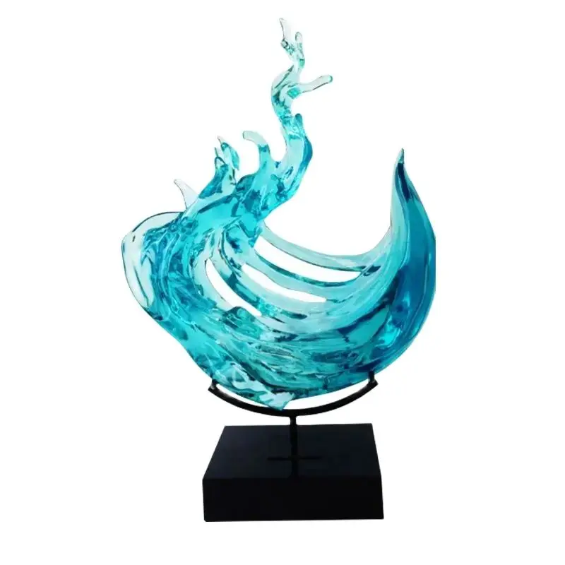 Modern creative home living room entrance ornaments transparent resin spray sculpture hotel model room decorative art
Modern creative home living room entrance ornaments transparent resin spray sculpture hotel model room decorative art