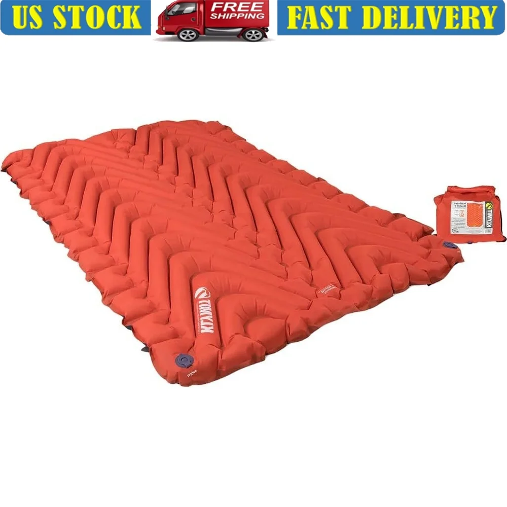 Insulated Double V Sleeping Pad Inflatable Mattress Lightweight Camping Backpacking Easy Inflate Durable Comfortable Air Bed
Insulated Double V Sleeping Pad Inflatable Mattress Lightweight Camping Backpacking Easy Inflate Durable Comfortable Air Bed