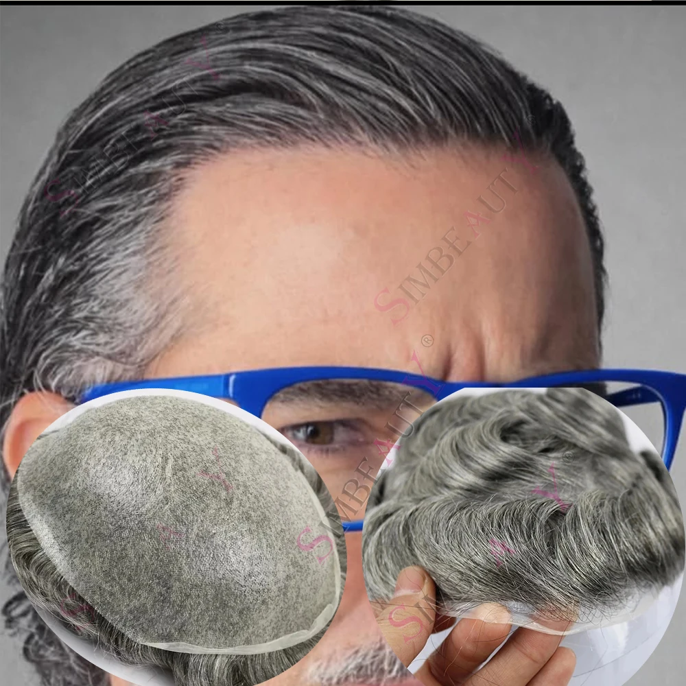 Realistic Light 80%Density Natural 0.02-0.03mm Ultra Thin Skin Invisible Hairline Men's Toupee 540# 1B40 Grey Black Human Hair
Realistic Light 80%Density Natural 0.02-0.03mm Ultra Thin Skin Invisible Hairline Men's Toupee 540# 1B40 Grey Black Human Hair