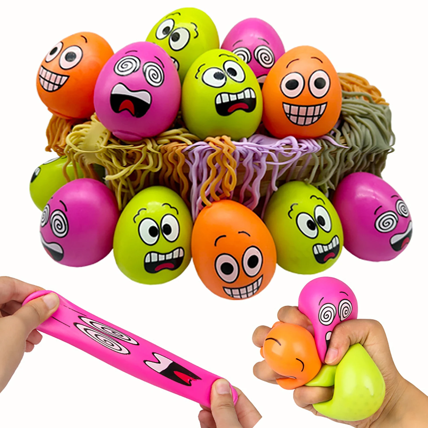 Creative, funny, venting TPR with emoticons, egg pinching, funny prank, stress relieving toy
Creative, funny, venting TPR with emoticons, egg pinching, funny prank, stress relieving toy