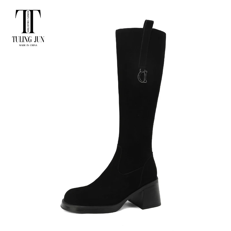 TULING JUN 2023 Winter Women Mature Solid Color Knee-High Boots High Heels Round Head Concise Shoes For Female T-FD8015-1
TULING JUN 2023 Winter Women Mature Solid Color Knee-High Boots High Heels Round Head Concise Shoes For Female T-FD8015-1