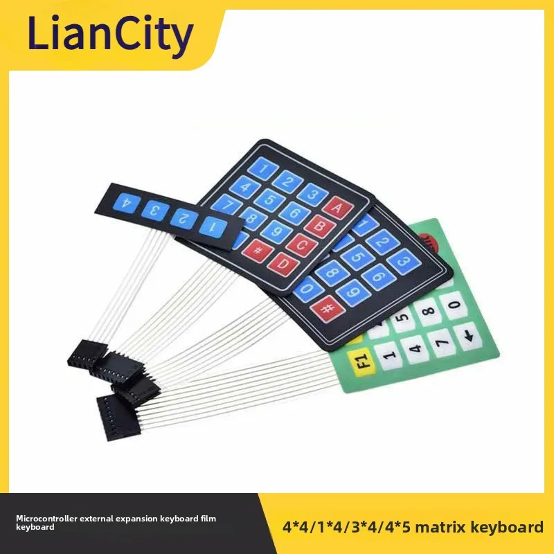 Button 4*4/1*4/3*4/4*5Matrix Keyboard Microcontroller External Keyboard Expansion Membrane Keyboard
Button 4*4/1*4/3*4/4*5Matrix Keyboard Microcontroller External Keyboard Expansion Membrane Keyboard