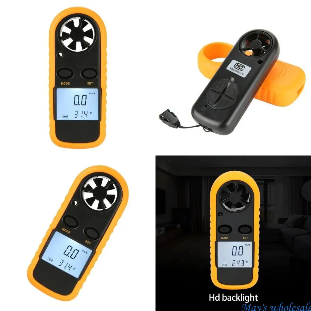 Digital Anemometer 30m/s Pocket Wind Speed Measurement Gauge Meter 5 Units 448A
Digital Anemometer 30m/s Pocket Wind Speed Measurement Gauge Meter 5 Units 448A