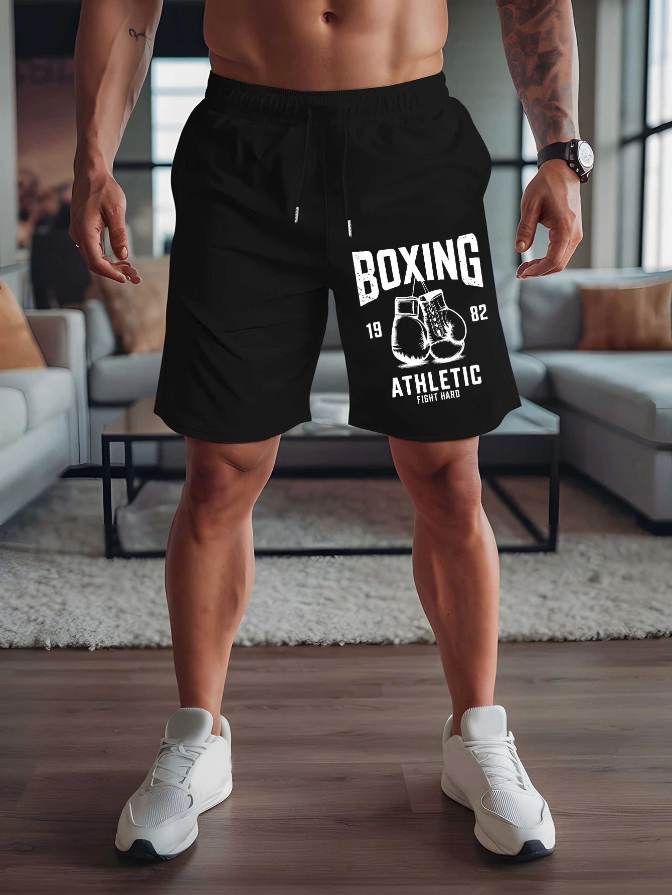 Men's Summer Fashion Letter Print Casual Shorts Loose Fit Elastic Waistband with Drawstring Suitable for Everyday Wear
Men's Summer Fashion Letter Print Casual Shorts Loose Fit Elastic Waistband with Drawstring Suitable for Everyday Wear