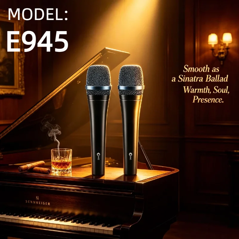 E945 Dual Pack Dynamic Microphones Supercardioid Wired Mic Live Vocals Professional Stage Singer 2PCS Bundle 2026 Version
E945 Dual Pack Dynamic Microphones Supercardioid Wired Mic Live Vocals Professional Stage Singer 2PCS Bundle 2026 Version