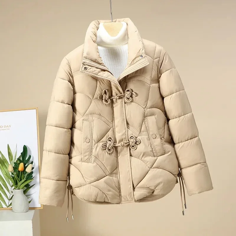 Women's Winter Coat Casual Jackets Warm Cotton Padded Parkas Stand Collar Zipper Quilted Coats Korean Short Clothing Outwear
Women's Winter Coat Casual Jackets Warm Cotton Padded Parkas Stand Collar Zipper Quilted Coats Korean Short Clothing Outwear